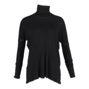 Pre-owned Wool tops Maison Margiela Pre-owned , Black , Dames