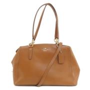 Pre-owned Leather shoulder-bags Coach Pre-owned , Brown , Dames