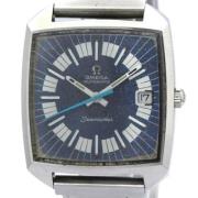 Pre-owned Stainless Steel watches Omega Vintage , Blue , Heren