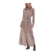 Dames Jurken Est’maxidress Paisley Est'Seven , Multicolor , Dames