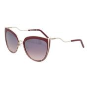 Mode Zonnebril Bruin Verlooplens Karl Lagerfeld , Red , Unisex