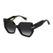 Stijlvolle zonnebril zwart met donkergrijs Marc Jacobs , Black , Dames