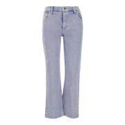 Stretch katoen denim jeans gemaakt in Italië Tory Burch , Blue , Dames