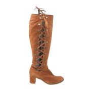 Pre-owned Suede boots Marc Jacobs Pre-owned , Brown , Dames