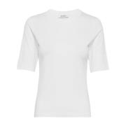 Wit T-Shirt Rodebjer , White , Dames