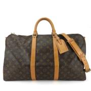 Pre-owned Leather handbags Louis Vuitton Vintage , Brown , Dames