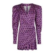 Pansy Satin Cocktail Mini Dress Rotate Birger Christensen , Purple , D...