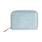 Blauwe Croc Ritsportemonnee Hvisk , Blue , Dames