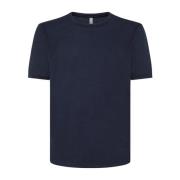 Vlam Katoenen T-Shirt voor Heren Sun68 , Blue , Heren