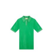 Groene T-shirt Mini Jurk Loulou Studio , Green , Dames