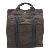 Pre-owned Canvas backpacks Hermès Vintage , Gray , Dames