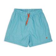 Seersucker zwemshorts in lichtblauw Gallo , Multicolor , Heren