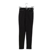 Pre-owned Cotton jeans Versace Pre-owned , Black , Dames