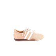 Pre-owned Leather sneakers Bally Pre-owned , Beige , Dames