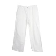 Pre-owned Cotton jeans Loewe Pre-owned , White , Dames