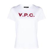 Witte T-shirt met VPC Kleur A.p.c. , White , Heren