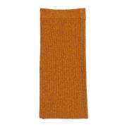 Merino Wol Rok Scherp Oranje Rodebjer , Orange , Dames