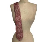 Pre-owned Silk scarves Hermès Vintage , Red , Dames
