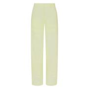 Damesbroek Geel Hoge Taille Rechte Pijp Drykorn , Yellow , Dames