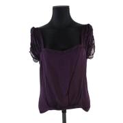 Pre-owned Silk tops Chloé Pre-owned , Purple , Dames