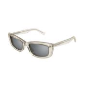 Beige Silver Zonnebril SL 658 Saint Laurent , Beige , Dames