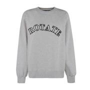 Logo Crewneck Sweatshirt Rotate Birger Christensen , Gray , Dames