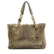 Pre-owned Leather totes Bvlgari Vintage , Gray , Dames