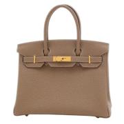 Pre-owned Leather handbags Hermès Vintage , Brown , Dames