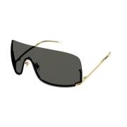 Goud Grijs Zonnebril Gg1560S 001 Gucci , Yellow , Dames