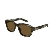 Bruin Havana Zonnebril Gg1508S 003 Gucci , Brown , Heren