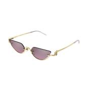 Goud Roze Zonnebril Gg1603S Gucci , Yellow , Dames