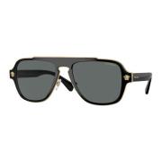 Heren Zonnebril Nylon-Polycarbonaat-Metaal Versace , Black , Heren