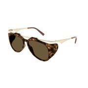 Amelia Havana Brown Zonnebril Saint Laurent , Brown , Dames