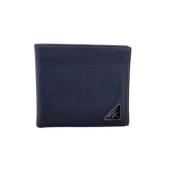 Pre-owned Leather wallets Prada Vintage , Blue , Heren