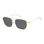 Gold Grey Sunglasses Polaroid , Yellow , Heren