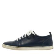 Pre-owned Leather sneakers Christian Louboutin Pre-owned , Blue , Here...