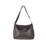 Pre-owned Leather handbags Mugler Pre-owned , Brown , Dames