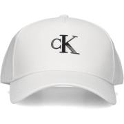 Witte Archive Cap met Rubber Label Calvin Klein , White , Heren