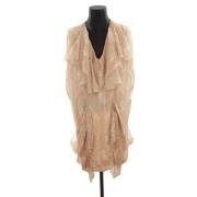 Pre-owned Polyester dresses By Herenne Birger Pre-owned , Beige , Dame...