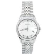 Pre-owned Stainless Steel watches Gucci Vintage , Gray , Heren