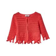 Stijlvolle Gebreide Cardigan Sweater Blugirl , Orange , Dames