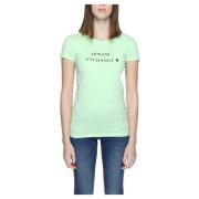 Stijlvol Groen Print T-shirt voor Vrouwen Armani Exchange , Green , Da...