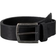 Zwarte Leren Riem met Metalen Gesp Legend , Black , Dames