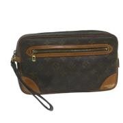 Pre-owned Canvas clutches Louis Vuitton Vintage , Brown , Dames