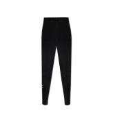 Fluwelen Skiwear Collectie Tapered Broek Balenciaga , Black , Dames