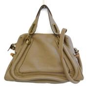 Pre-owned Leather shoulder-bags Chloé Pre-owned , Beige , Dames