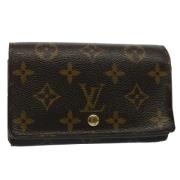 Pre-owned Canvas wallets Louis Vuitton Vintage , Brown , Dames