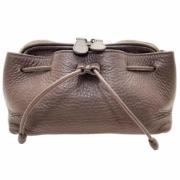 Pre-owned Leather pouches Bottega Veneta Vintage , Brown , Dames