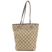 Pre-owned Canvas totes Gucci Vintage , Brown , Dames