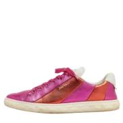 Pre-owned Leather sneakers Jimmy Choo Pre-owned , Multicolor , Dames